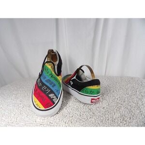 Vans Unisex Multicolor Spirit Canvas Classic Slip On Sneaker Shoes Size M4.5 W6